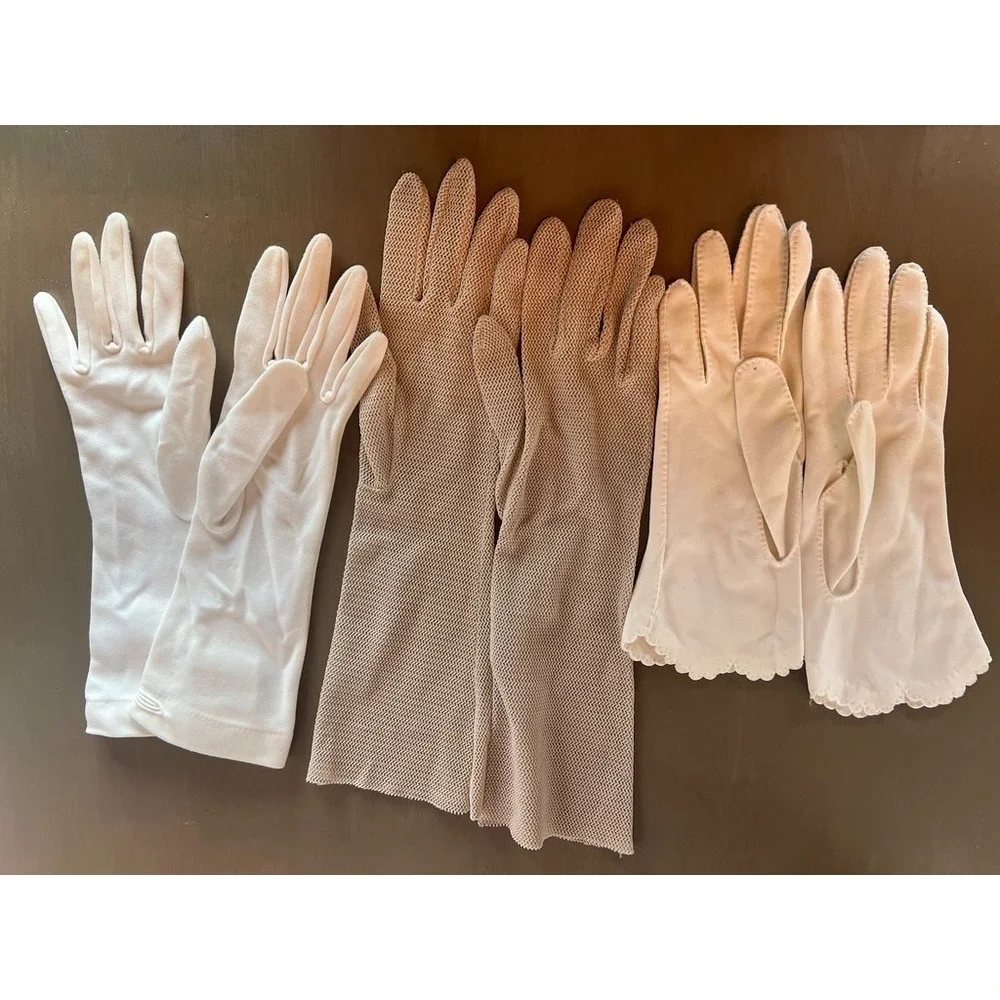 Lot 3 Pair Vintage Gloves Opera Gloves Costume‎ Theater 1920s - 1960s Wardrobe